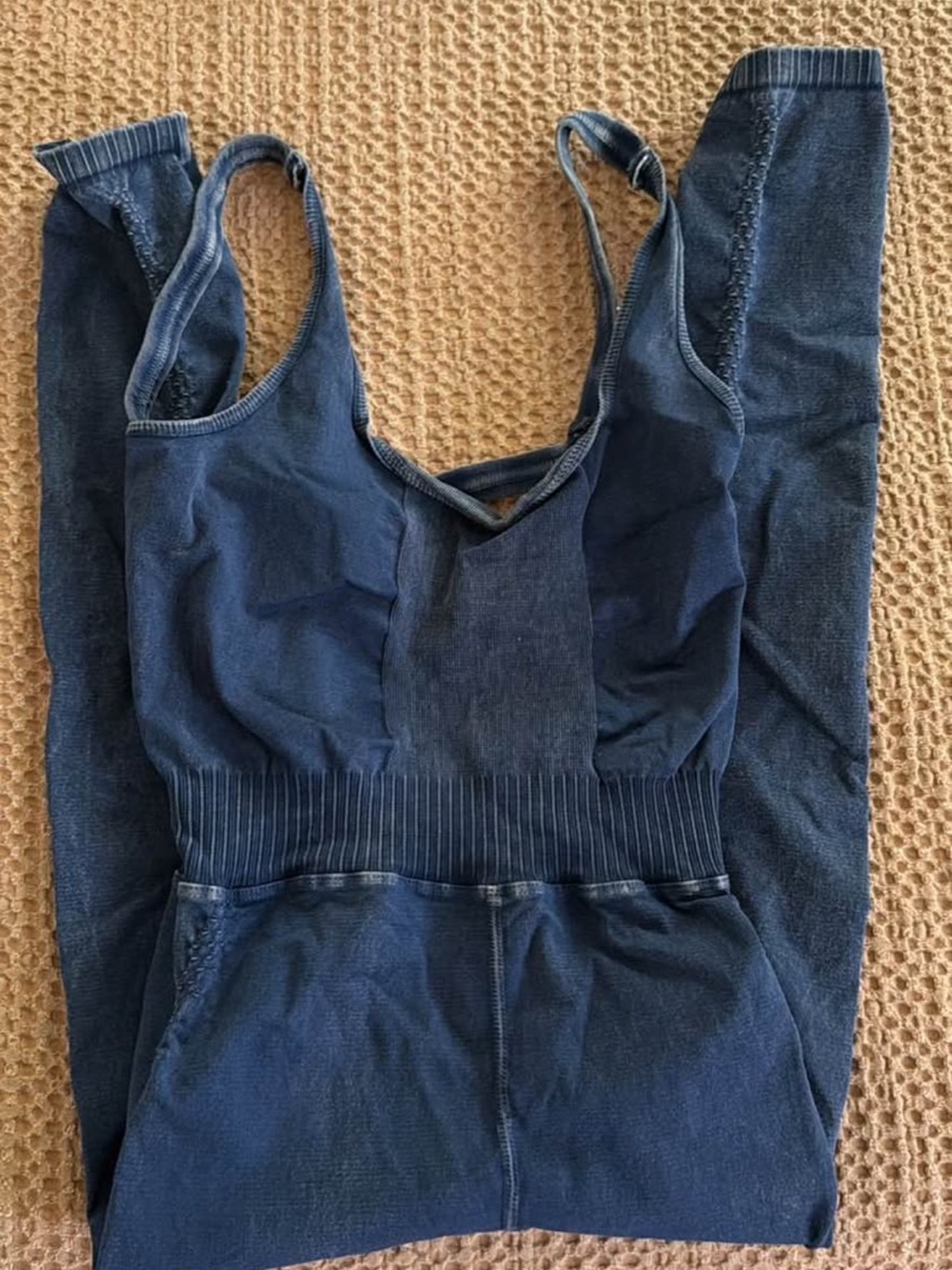 Free People Navy Blue One-Piece Romper